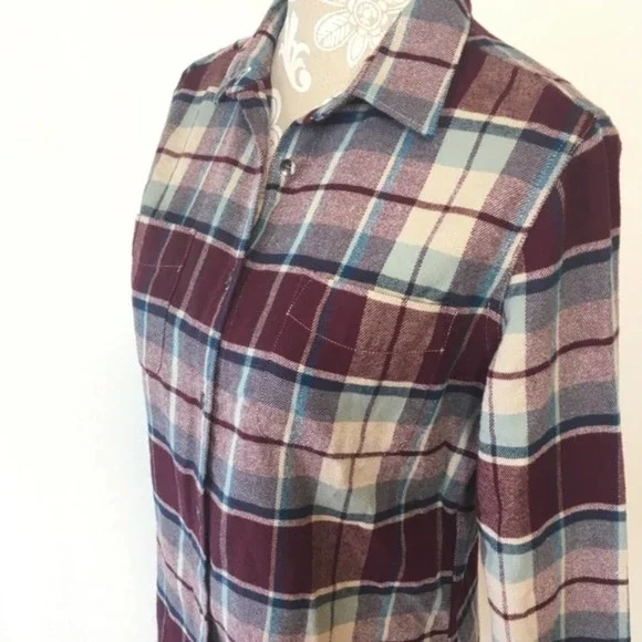 Woolrich Flannel Plaid MED Cotton Button Down 1236 - Picture 4 of 7